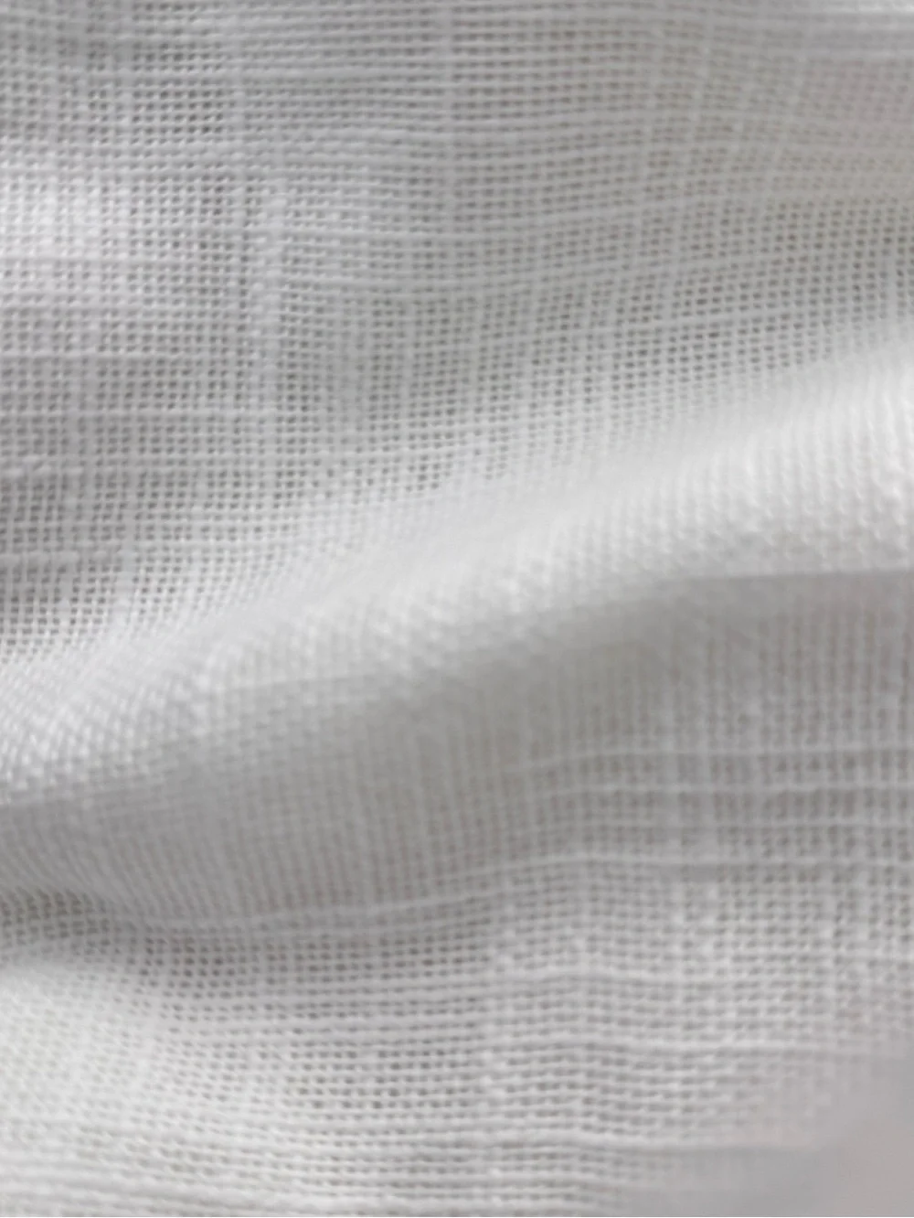 Quince Cotton Sheer Curtain Set of 2 White 48 x 84 New